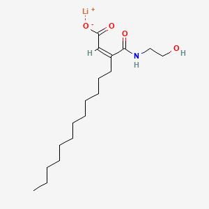 Lithium 3-(((2-hydroxyethyl)amino)carbonyl)pentadecenoate