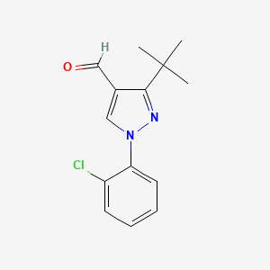 3-tert-butyl-1-(2-chlorophenyl)-1H-pyrazole-4-carbaldehyde