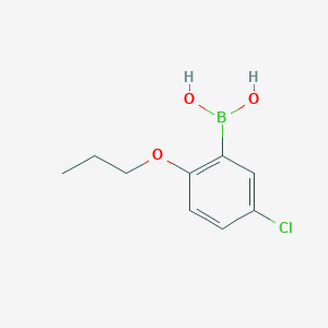 molecular formula C9H12BClO3 B151789 (5-氯-2-丙氧基苯基)硼酸 CAS No. 849062-29-9