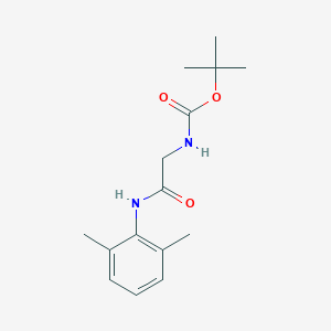 molecular formula C15H22N2O3 B151790 叔丁基N-[2-(2,6-二甲基苯胺基)-2-氧代乙基]氨基甲酸酯 CAS No. 153407-40-0