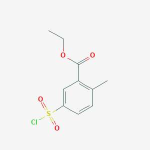 molecular formula C10H11ClO4S B1517906 Ethyl 5-(chlorosulfonyl)-2-methylbenzoate CAS No. 924859-48-3
