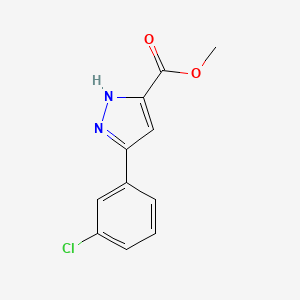molecular formula C11H9ClN2O2 B1517907 methyl 3-(3-chlorophenyl)-1H-pyrazole-5-carboxylate CAS No. 1187360-62-8