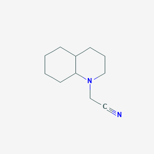 molecular formula C11H18N2 B1517913 2-(十氢喹啉-1-基)乙腈 CAS No. 1215956-88-9