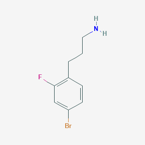 molecular formula C9H11BrFN B1517915 3-(4-溴-2-氟苯基)丙-1-胺 CAS No. 1057671-72-3
