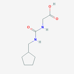 molecular formula C9H16N2O3 B1517916 2-{[(环戊基甲基)氨基甲酰基]氨基}乙酸 CAS No. 1156593-10-0
