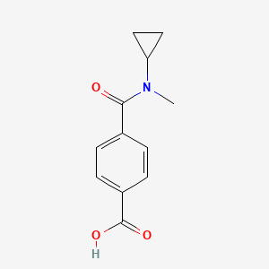 molecular formula C12H13NO3 B1517918 4-[环丙基(甲基)氨基羰基]苯甲酸 CAS No. 1155169-16-6
