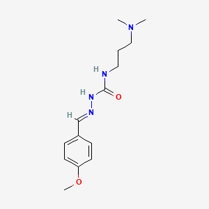 N-(3-(Dimethylamino)propyl)-2-((4-methoxyphenyl)methylene)hydrazinecarboxamide