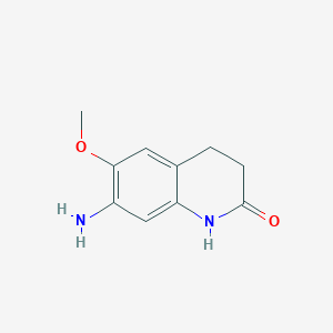 molecular formula C10H12N2O2 B1517923 7-氨基-6-甲氧基-1,2,3,4-四氢喹啉-2-酮 CAS No. 1116232-42-8