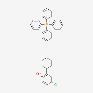 4-chloro-2-cyclohexylphenolate;tetraphenylphosphanium