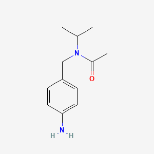 molecular formula C12H18N2O B1517926 N-[(4-氨基苯基)甲基]-N-(异丙基)乙酰胺 CAS No. 1156857-35-0