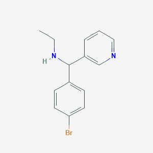 molecular formula C14H15BrN2 B1517930 [(4-溴苯基)(吡啶-3-基)甲基](乙基)胺 CAS No. 1153742-21-2