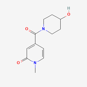 molecular formula C12H16N2O3 B1517932 4-(4-羟基哌啶-1-羰基)-1-甲基-1,2-二氢吡啶-2-酮 CAS No. 1155607-95-6