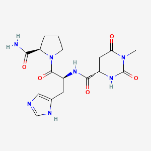 D-Prolinamide, N-((hexahydro-1-methyl-2,6-dioxo-4-pyrimidinyl)carbonyl)-L-histidyl-, (S)-