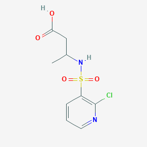 molecular formula C9H11ClN2O4S B1517941 3-(2-氯吡啶-3-磺酰胺)丁酸 CAS No. 1156804-12-4