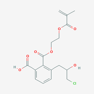 2-((2-Methyl-1-oxoallyl)oxy)ethyl hydrogen 3-chloro-2-hydroxypropylphthalate