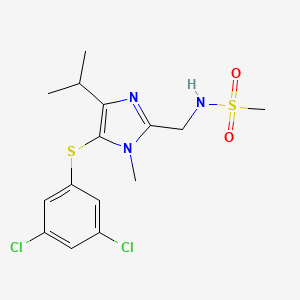 5-(3,5-Dichlorophenylthio)-4-isopropyl-2-methanesulfonylaminomethyl-1-methyl-1H-imidazole