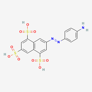 7-((E)-(4-Aminophenyl)diazenyl)naphthalene-1,3,5-trisulfonic acid