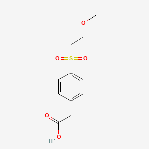 molecular formula C11H14O5S B1517947 2-[4-(2-Methoxyethanesulfonyl)phenyl]acetic acid CAS No. 1155610-14-2