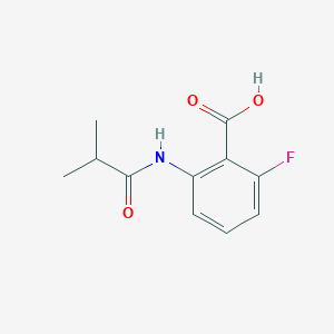 molecular formula C11H12FNO3 B1517949 2-氟-6-(2-甲基丙酰胺基)苯甲酸 CAS No. 1153235-86-9