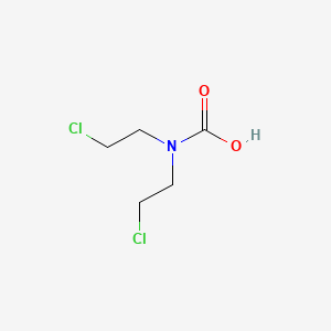 molecular formula C5H9Cl2NO2 B15179514 Bis(2-chloroethyl)carbamic acid CAS No. 78619-95-1