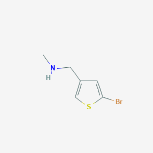 molecular formula C6H8BrNS B1517954 [(5-Bromothiophen-3-yl)methyl](methyl)amine CAS No. 814255-84-0