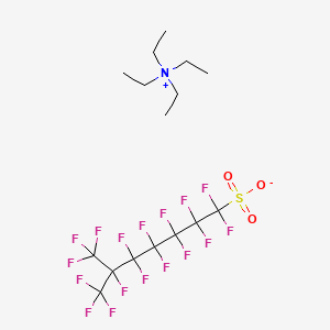 molecular formula C16H20F17NO3S B15179604 Tetraethylammonium heptadecafluoroisooctanesulphonate CAS No. 93894-70-3