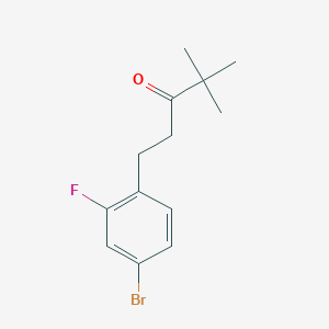 1-(4-Bromo-2-fluorophenyl)-4,4-dimethylpentan-3-one
