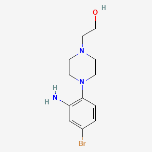 2-[4-(2-Amino-4-bromophenyl)-1-piperazinyl]-1-ethanol