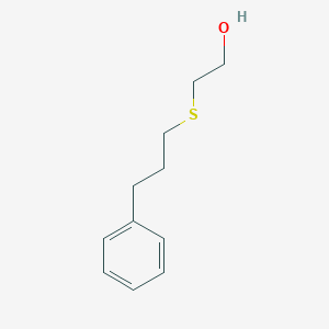 molecular formula C11H16OS B1517975 2-[(3-Phenylpropyl)sulfanyl]ethan-1-ol CAS No. 5755-57-7