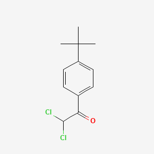 molecular formula C12H14Cl2O B15179754 2,2-Dichloro-1-(4-(1,1-dimethylethyl)phenyl)ethan-1-one CAS No. 50807-17-5