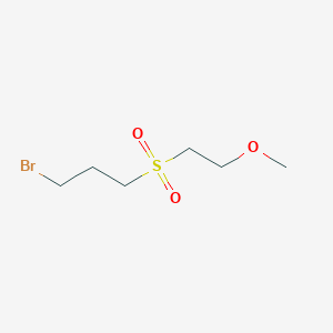 molecular formula C6H13BrO3S B1517976 1-(3-Bromopropanesulfonyl)-2-methoxyethane CAS No. 1153353-78-6