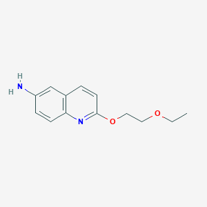 molecular formula C13H16N2O2 B1517987 2-(2-乙氧基乙氧基)喹啉-6-胺 CAS No. 1153152-67-0