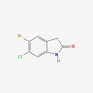 molecular formula C8H5BrClNO B1517991 5-溴-6-氯吲哚啉-2-酮 CAS No. 1153885-37-0
