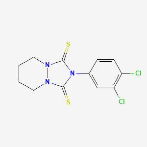 1H-(1,2,4)Triazolo(1,2-a)pyridazine-1,3(2H)-dithione, 2-(3,4-dichlorophenyl)tetrahydro-