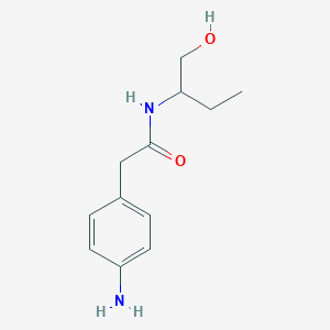 molecular formula C12H18N2O2 B1518001 2-(4-氨基苯基)-N-(1-羟基丁烷-2-基)乙酰胺 CAS No. 1154945-89-7