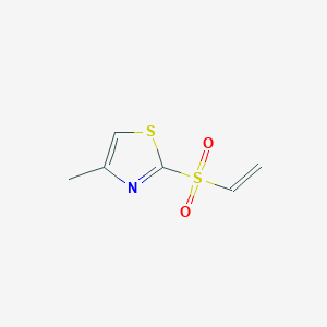 molecular formula C6H7NO2S2 B1518002 2-(乙烯磺酰基)-4-甲基-1,3-噻唑 CAS No. 1154396-29-8