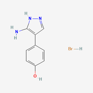 p-(3-Aminopyrazol-4-yl)phenol hydrobromide