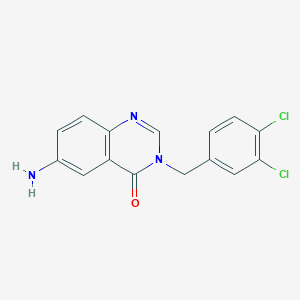 B1518004 6-amino-3-(3,4-dichlorobenzyl)quinazolin-4(3H)-one CAS No. 1071463-83-6