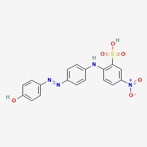 2-((4-((4-Hydroxyphenyl)azo)phenyl)amino)-5-nitrobenzenesulphonic acid