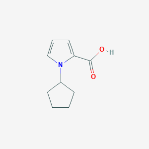 molecular formula C10H13NO2 B1518016 1-cyclopentyl-1H-pyrrole-2-carboxylic acid CAS No. 1153318-28-5