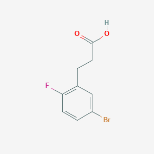 molecular formula C9H8BrFO2 B1518020 3-(5-溴-2-氟苯基)丙酸 CAS No. 881189-58-8
