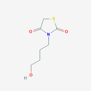 molecular formula C7H11NO3S B1518029 3-(4-Hydroxybutyl)-1,3-thiazolidine-2,4-dione CAS No. 1153126-36-3
