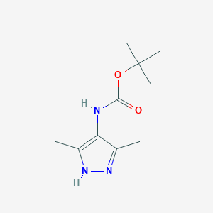 molecular formula C10H17N3O2 B1518033 tert-butyl N-(3,5-dimethyl-1H-pyrazol-4-yl)carbamate CAS No. 1187341-03-2