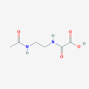 molecular formula C6H10N2O4 B1518034 [(2-乙酰氨基乙基)氨基甲酰基]甲酸 CAS No. 1157000-14-0