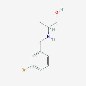 2-{[(3-Bromophenyl)methyl]amino}propan-1-ol