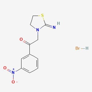 2-(2-Iminothiazolidin-3-yl)-1-(3-nitrophenyl) monohydrobromide