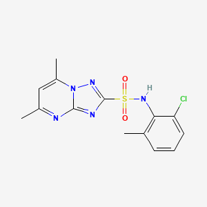 (1,2,4)Triazolo(1,5-a)pyrimidine-2-sulfonamide, N-(2-chloro-6-methylphenyl)-5,7-dimethyl-