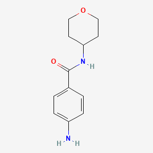 4-amino-N-(oxan-4-yl)benzamide