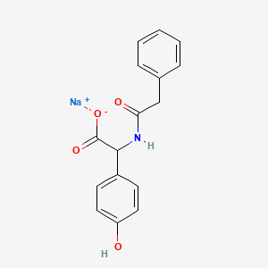 Sodium (4-hydroxyphenyl)((phenylacetyl)amino)acetate