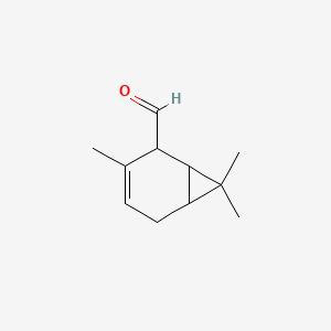 3,7,7-Trimethylbicyclo[4.1.0]hept-3-ene-2-carbaldehyde